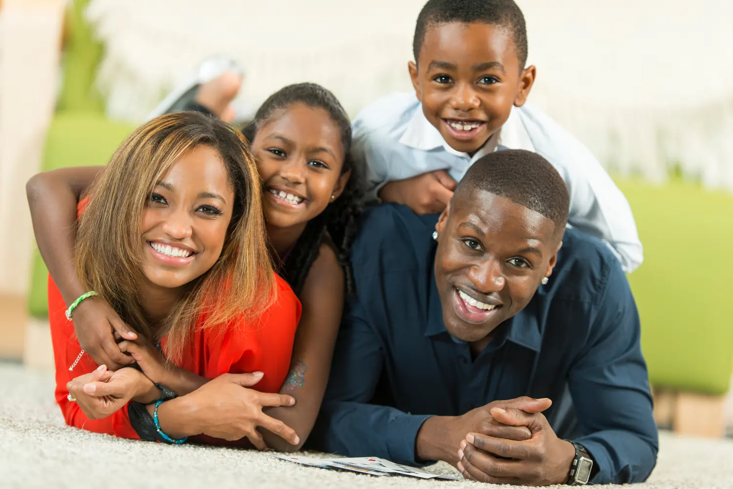 A happy Kenyan family protected by Naveah Capital insurance