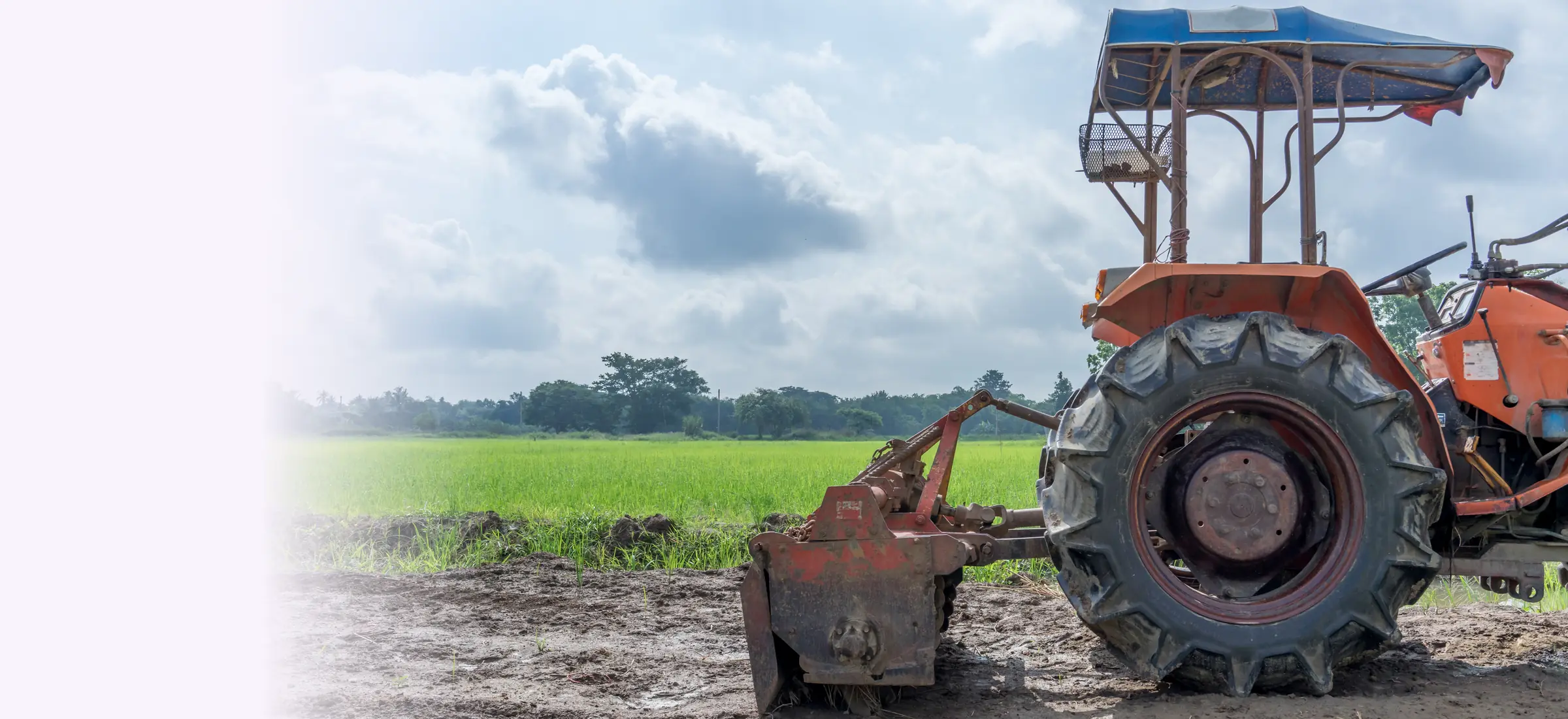 Tractor ready to till a farm field – farm insurance in Kenya